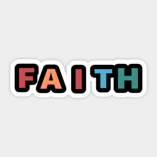 Faith Cool Inspirational Christian Sticker